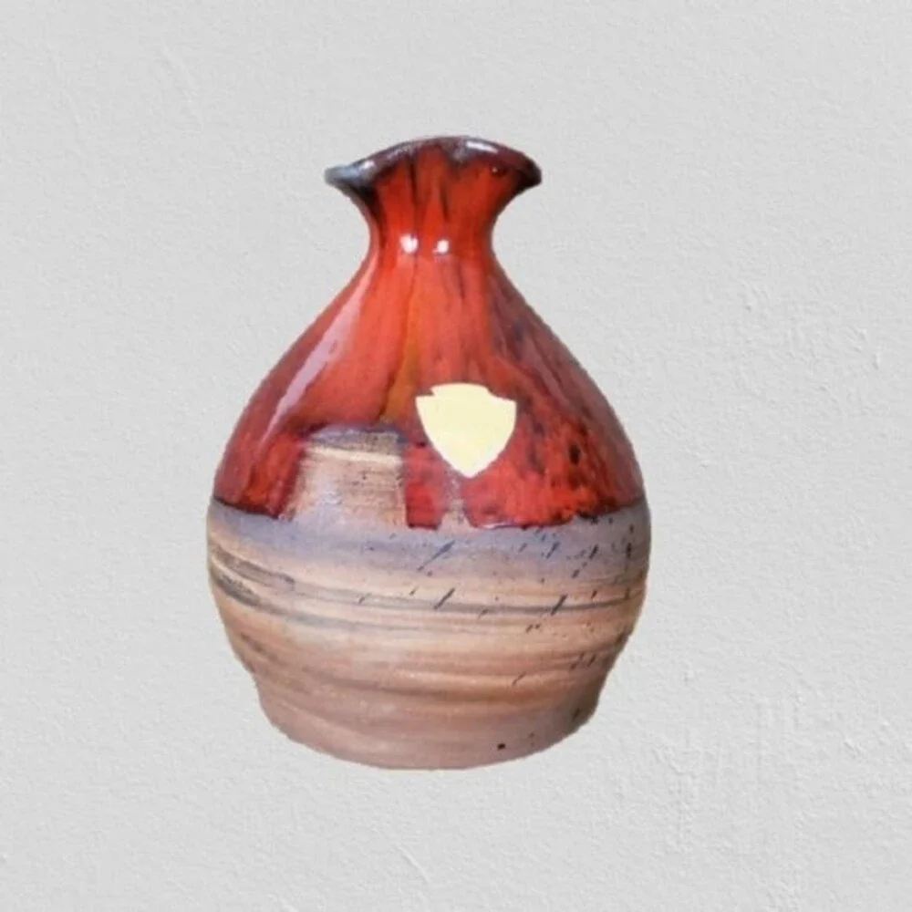 VTG Danish Modern Vase  ERNST KERAMIK of Faxe Denmark / Art Pottery